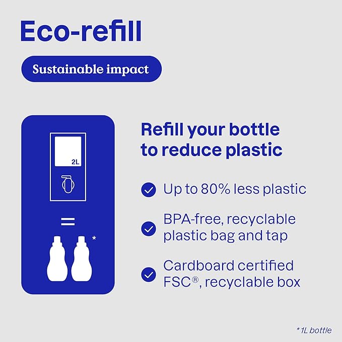 ATTITUDE Liquid Fabric Softener Refill, Plant-Based & Vegan, HE Compatible, Naturally Derived, Citrus Zest Scent, 80 Loads, 67.6 Fl Oz