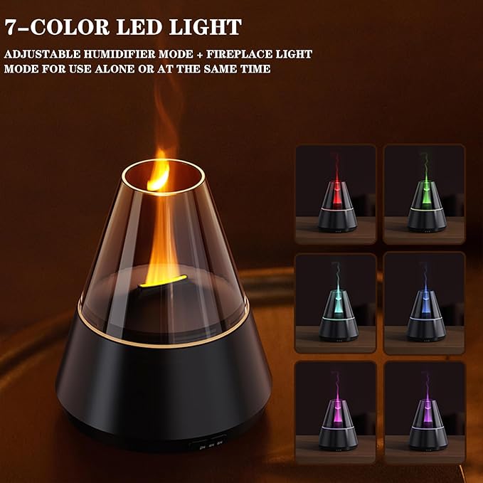 Essential Oil Diffuser, Seven-Color ultrasonic Cold Fog Aroma Machine, air Diffuser humidifier with Timer and Automatic Shut-Off, Suitable for Home, Bedroom, Office, Yoga.