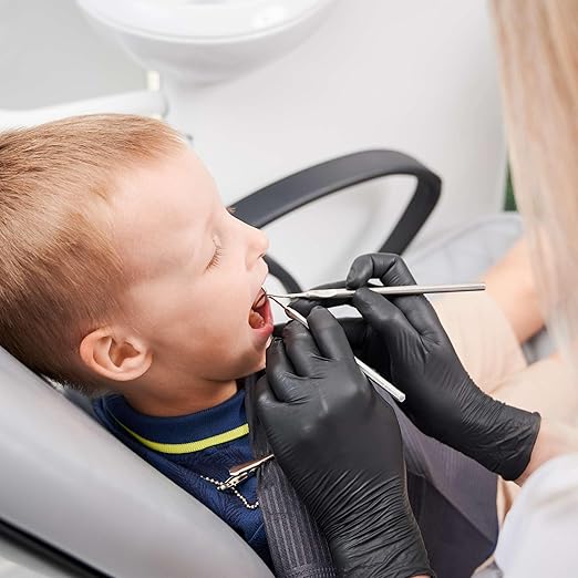 Black X Small Nitrile Gloves Case of 1000 - Medical Grade - Latex-Free, Powder-Free - Disposable Nitrile Gloves - Medical Exam, Lab, and Industrial Use