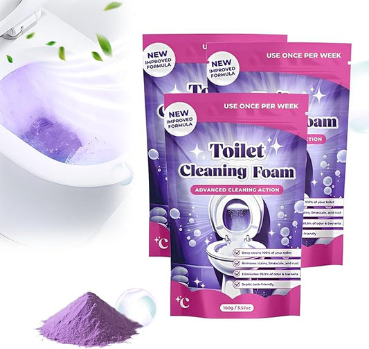 Toilet Cleaner, 2025 New Toilet Bowl Cleaner Toilets Cleane, Toilet Bowl Cleaners, Powerful Foaming Toilets Bowls Cleaner, Self Activating Miracle Powder for Toilet Bowl cleaning (3)