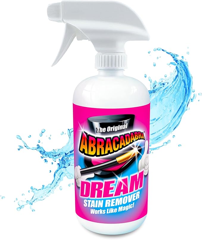Abracadabra® Dream Stain Remover - 16oz Stain Remover Spray - a Family, Kids and Pet Necessity - Removes Food, Wine, Coffee Stains and More Off Clothing, Carpet and Upholstery - as seen on tv