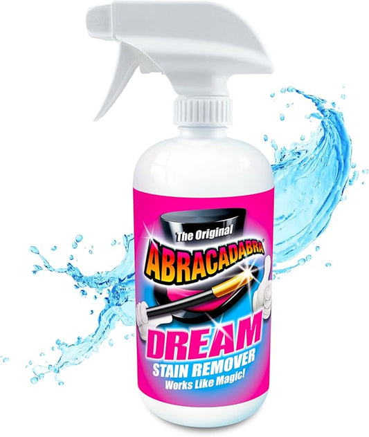 Abracadabra® Dream Stain Remover - 16oz Stain Remover Spray - a Family, Kids and Pet Necessity - Removes Food, Wine, Coffee Stains and More Off Clothing, Carpet and Upholstery - as seen on tv
