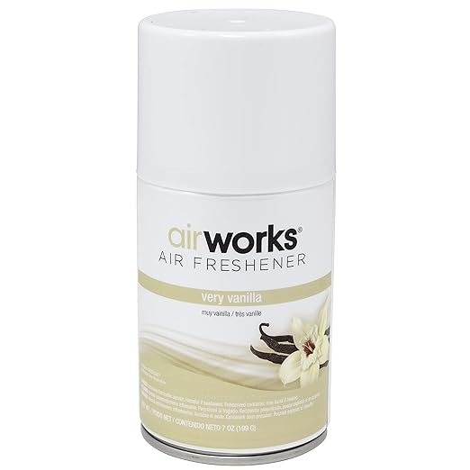 Hospeco Health Gards Very Vanilla Metered Aerosol Air Freshener, 7 oz Can (Case of 12), Hospeco 07915,H4348, Vanilla