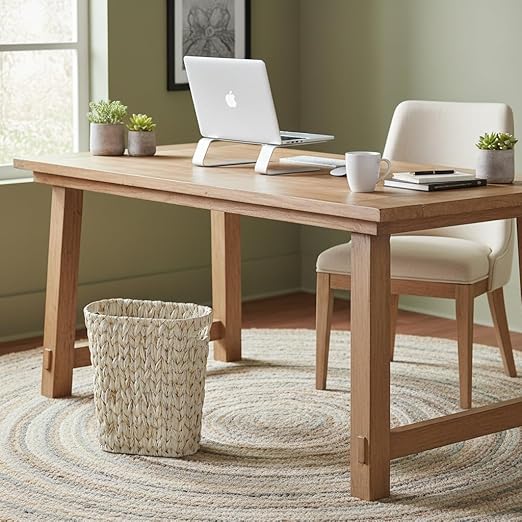 Wicker Trash Can,Bathroom Trash Can,Waterproof Wicker Waste Basket for Bathroom,Narrow Small Waste Basket for Bedroom,Office, Cream White 5 Gallon