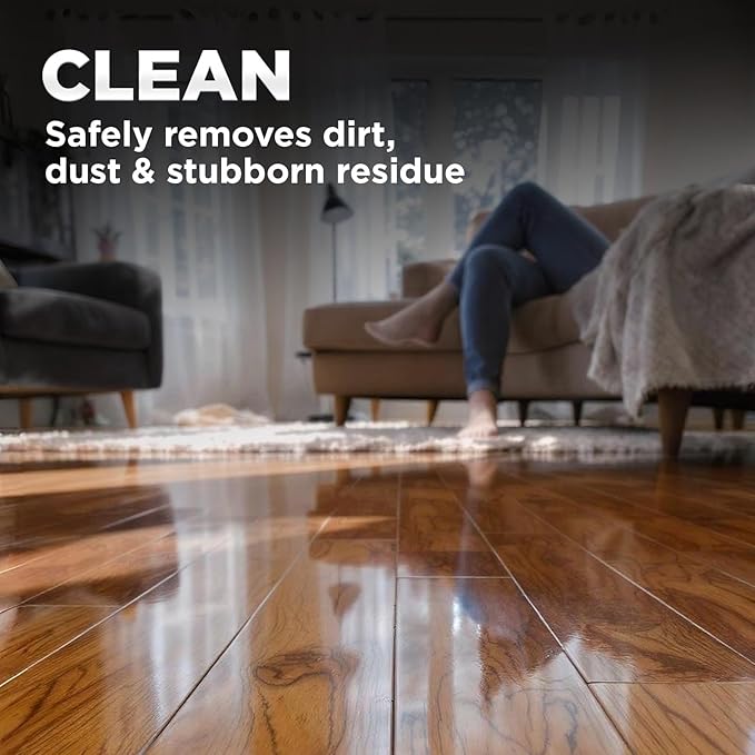 Weiman Hardwood Cleaner for Finished Hardwood Floors, Engineered Floors, Laminate - Streak-Free Results, EPA Safer Choice Certified, 32 oz