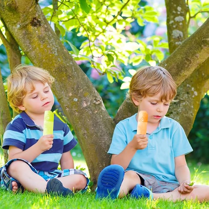 LOMIMOS 160PCS Disposable Ice Popsicle Mold Bags,BPA Free Freezer Tubes With Zip Lock Seal Funnel for Healthy Snack Yogurt Stick Juice Fruit Smoothies Ice Candy Pops Family Party(8.6"x2.3")