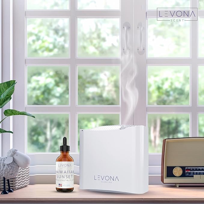 Levona Scent Essential Oils - Scents for Home, Hotel & Office Use - Perfect for Home Diffuser & Humidifiers - Aroma Fragrance Oil, Ideal for Massage, Relaxation, and Spa - Hawaiian Sunset, 120ml