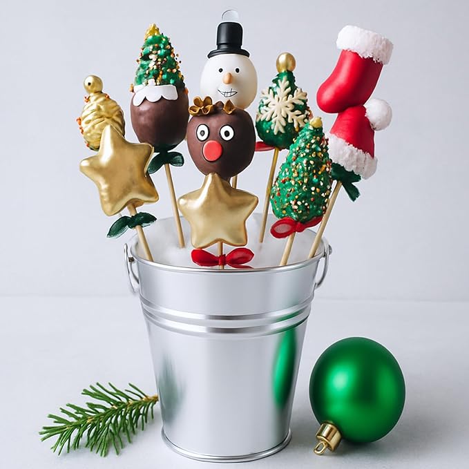 16 Pack Galvanized Buckets, 4.5"x 5.2" Metal Buckets with Handle Small Pails Tin Bucket for Party Favors, Farmhouse Flower Bucket Garden Planters Decorative Table Centerpieces Party Supplies