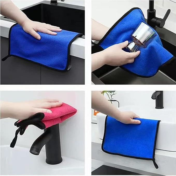 10 Pack Premium Microfiber Towels Coral velvet Washing and Detailing Towels for Car Detailing & Household Cleaning – Ultra-Soft Super Absorbent, Lint & Streak-Free 11.8"x15.7”Dual-Sided Cleaning Cloth