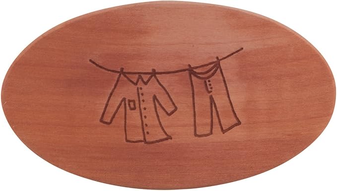 REDECKER Laundry Brush 4-1/2 inch Natural Pig Bristle Laundry Brush Made in Germany - Oiled Pearwood Handle - Laundry Brush for Stains - Wooden Laundry Cleaning Brush