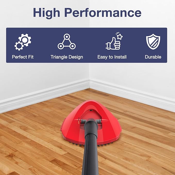 2 Pack 2-Tank Spin Mop Scrub Brush Head Replacement for O Ceda RinseClean 2-Tank System(Blue), Hard Bristle Scrubber Brush for Floor Cleaning Accessories (Not Fit for EasyWring 1-Tank)