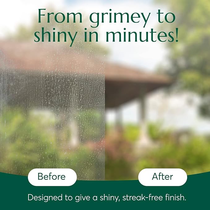 CLEANOMIC Glass and Mirror Cleaning Tablets (6 Pack) - All-Purpose Multi-Surface Household Cleaner Tablets (Scent-Free)