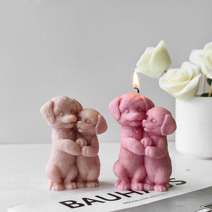 Dog Resin Casting Mold - Animal Silicone Mold for Candle Making & Home Decor