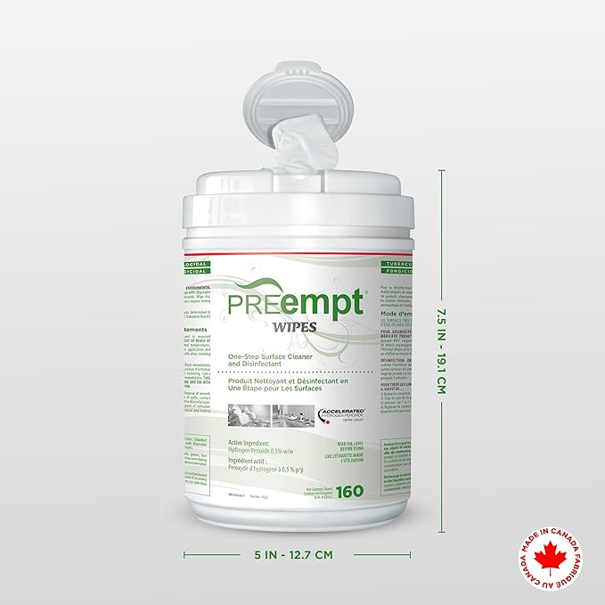 Wipes, 160 Count, Hospital Grade One-Step Surface Cleaner, and Disinfectant