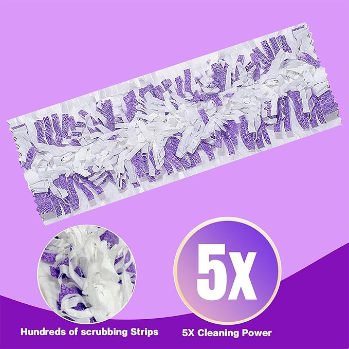 Disposable Mopping Pad Refills for PowerMop Multi-Surface Mop and PowerMop Wood Mop, Spray Clean Pads Replacement (Purple -30)