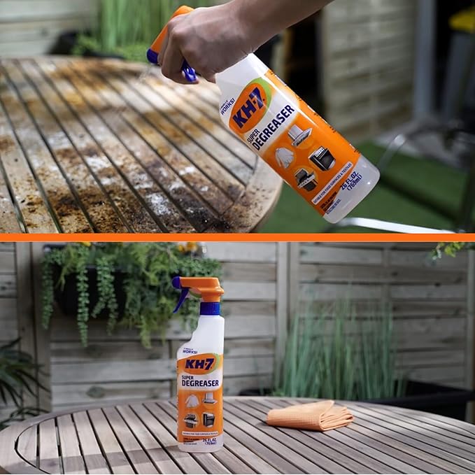 KH-7 Super Degreaser Multipurpose Cleaning Spray: The Heavy Duty All Purpose Cleaner for Your Home, Kitchen, Garage, Car & Laundry | Total Cleaner & Powerful Grease Remover, 26 oz