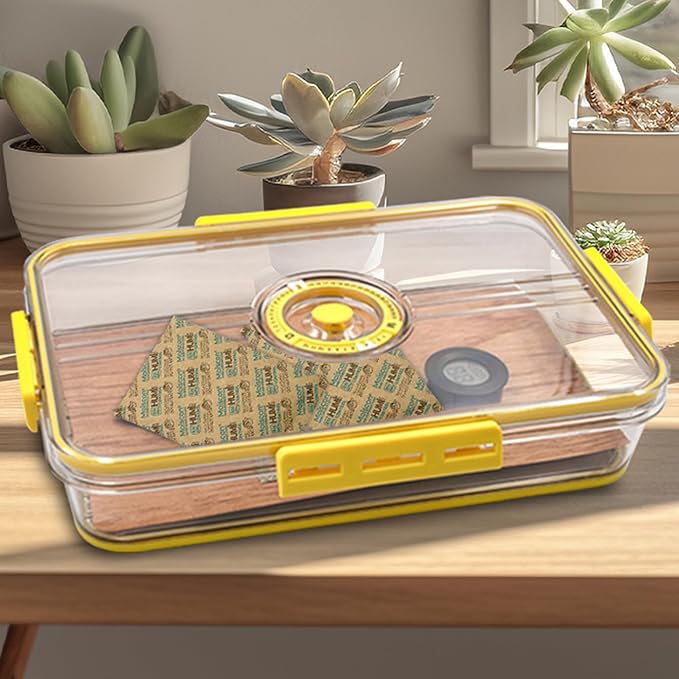 60 Gram 5 Pack 69% Two-Way Humidity Control Packs, Size 60 for Plastic Travel Case & Zip Lock Bags & Wood Containers, 69 Humidity Pack Humidifier Moisture Control Packets Individually Wrapped