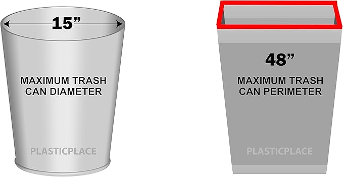 Plasticplace 12-16 Gallon Trash Bags │ 1.0 Mil │ Green Garbage Can Liners │ 24” x 31” (250 Count), W14LDG