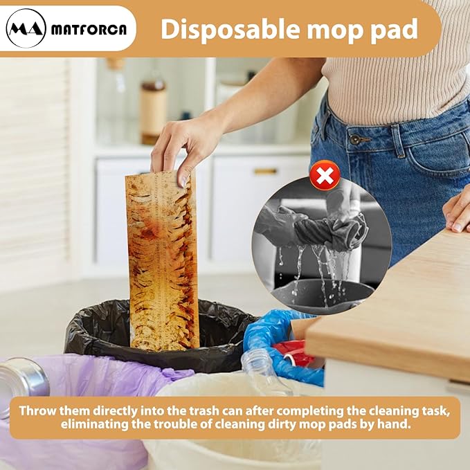 10 Pack Disposable Power Mop Pads Refilles for Swiffer PowerMop Multi-Surface Replacement Mopping Refills Pads