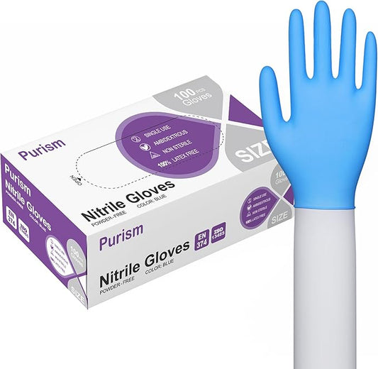 Daddy's Choice Nitrile Gloves 100Pcs 1000 Pcs Disposable Blue, Small/Medium/Large/XLarge, No Latex No Powder