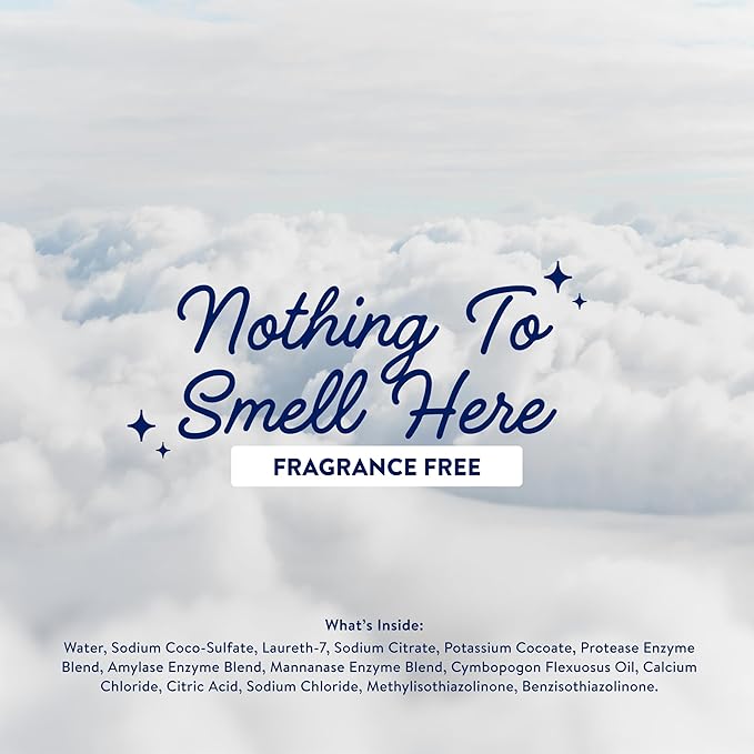 Ultra Concentrated Liquid Laundry Detergent Soap, 64 loads (32 oz), 90% Less Plastic, No Harsh Chemicals, Free & Clear, Defeats Stains & Odors, Eco-friendly, HE/Standard Compatible