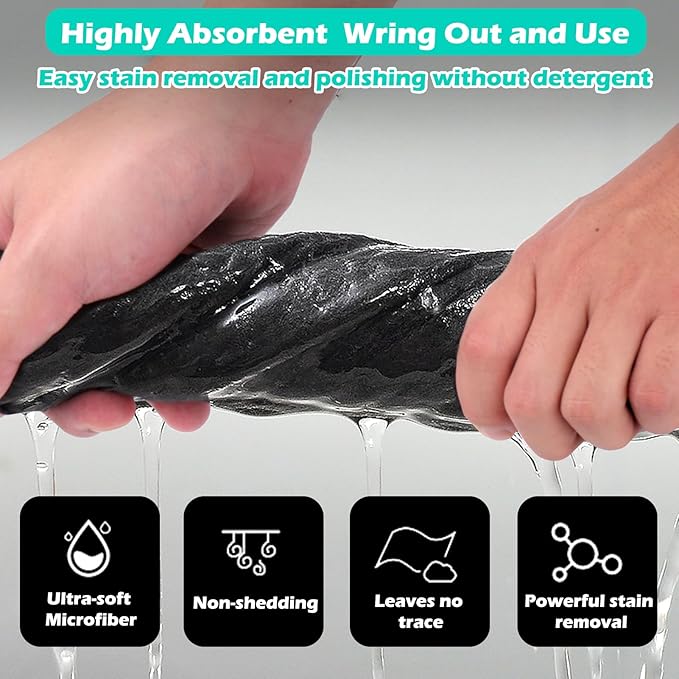 XANGNIER 4 Pack Car Drying Towel,Extra Large Microfiber Towels for Cars,Super Absorbent Micro Fiber Auto Drying Towel,Scratch Free,Reusable Wash Towels for Auto Detailing Flash,Car Cleaning Supplies