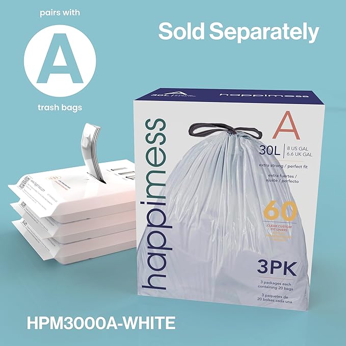 happimess HPM1007E Betty Retro 8-Gallon Step-Open Trash Can with Soft-Close Lid, Fingerprint Resistant, Modern, Minimalistic for Home, Kitchen, Laundry Room, Office, Bedroom, Bathroom, Mint Green