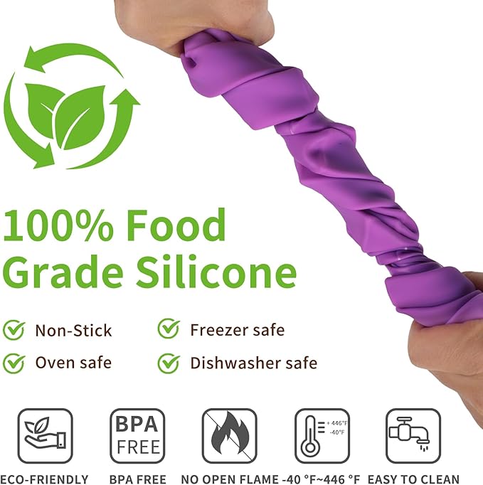 2 Pack Granola Bar Mold Silicone Mold,12 Cavity Rectangle Energy Bar Mold,Cereal Bar Molds for Ganache, Chocolate Bar, Truffles, Cheesecake