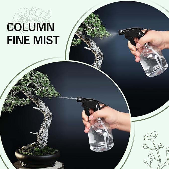 20 Pieces Plastic Spray Bottles Bulk 8 oz/250ml Small Empty Spray Bottles Sprayer for Hair Mister Spray Bottle Watering Plants Showering Pets