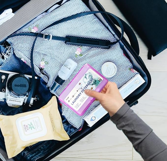 Laundry Detergent Sheets | Ultra-Portable | Travel Size | 192 Loads, 5-Second Dissolve | TSA-Approved & Eco-Friendly | 2X Stain Removal Tech | HE-Safe Detergent Sheets, Fresh Botanical Scent