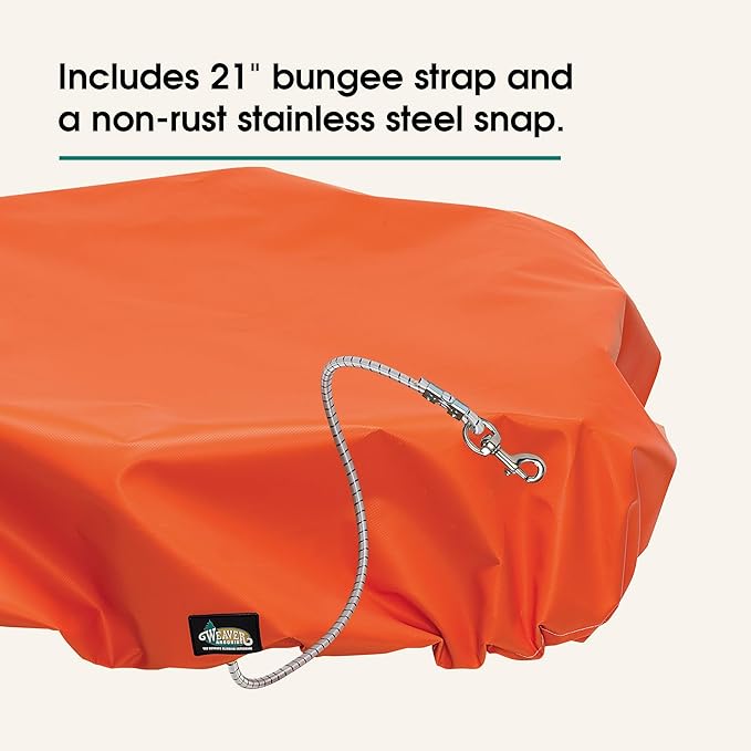 Vinyl Bucket Cover with Bungee Strap, Fits Standard One or Two Man Buckets, Debris Protection Cover, Bucket Truck Accessories, 18oz