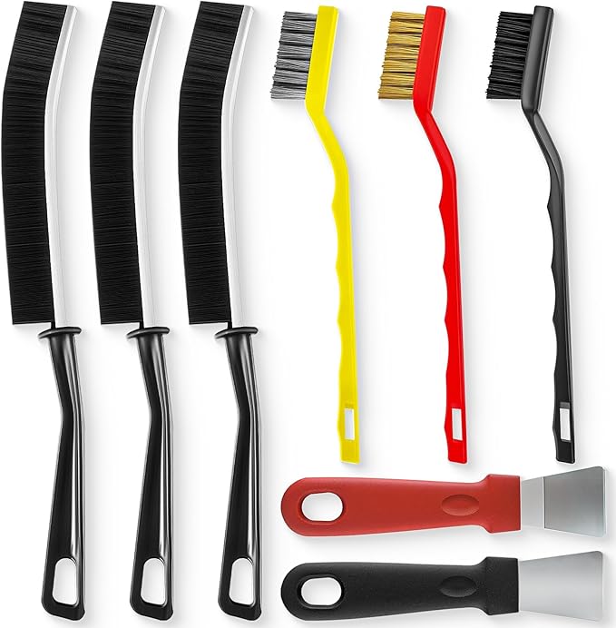 Crevice Cleaning Brush, Hard Bristle Crevice Cleaning Brush, Cleaning Brushes for Household Use, Kitchen Scrub Brushes for Cleaning,Laundry Room Organization, Grout Brush, Bathroom Cleaning Supplies