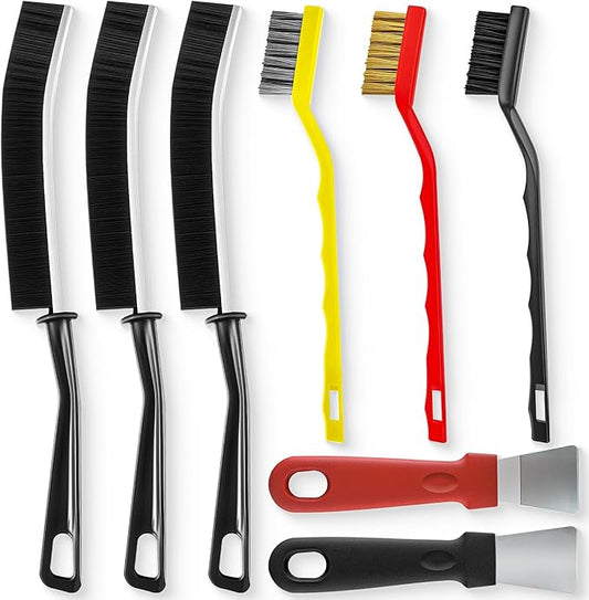Crevice Cleaning Brush, Hard Bristle Crevice Cleaning Brush, Cleaning Brushes for Household Use, Kitchen Scrub Brushes for Cleaning,Laundry Room Organization, Grout Brush, Bathroom Cleaning Supplies