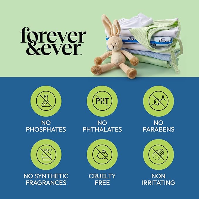 All Natural Laundry Detergent Powder, Unscented Powder Laundry Detergent, Fragrance Free, Organic, Biodegradable, High Efficiency Compatible Washing, Eco Friendly Premium Wash, 2.2lbs