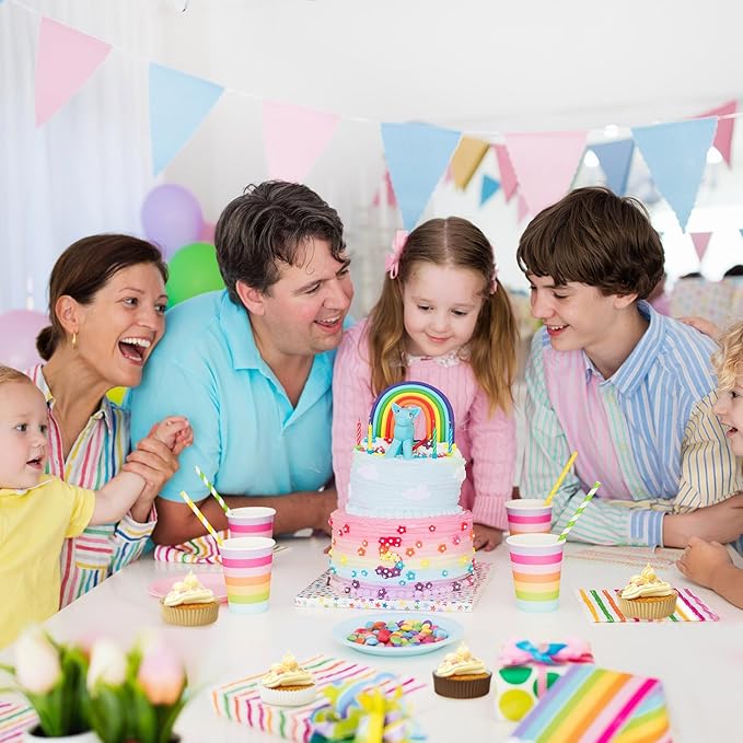 Uiifan Disposable Round Cupcake Liners Paper Baking Cups Wrappers Cupcake Paper Microwave Oven Safe Bakeware Mold for Snacks Cakes(3 Colors,150 Pack)