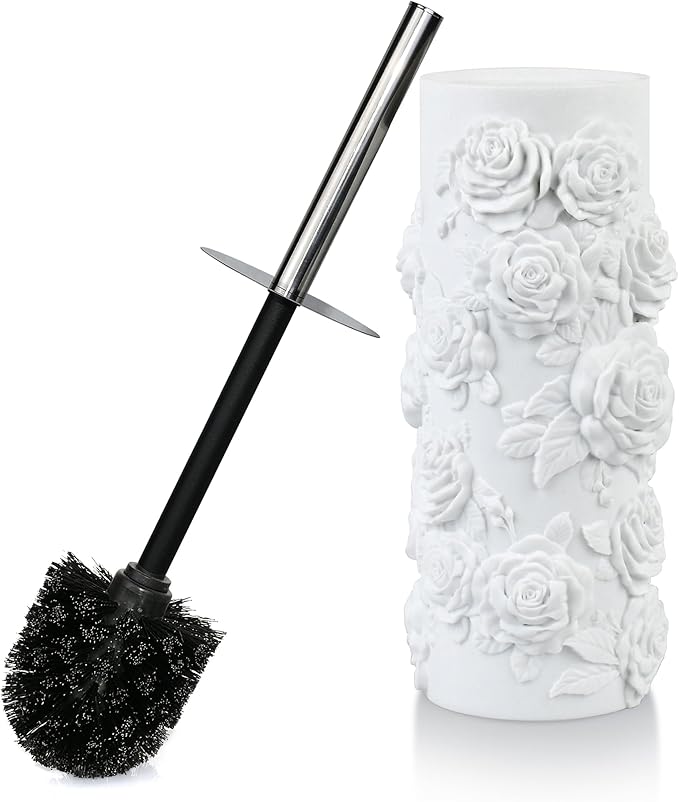 Toilet Brush and Holder Set for Bathroom, Stylish and Durable Cleaning Tool with Modern Design, Compact for Efficient Cleaning