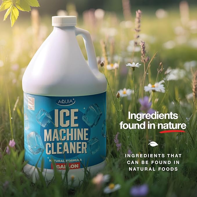 Ice Machine Cleaner and Descaler Gallon | Ice Maker Cleaner for All Brands; Opal, Scotsman, Manitowoc, Affresh, etc. Countertop Icemaker Cleaners Solution | Icemaker Cleaners and Descaler 100% Active!