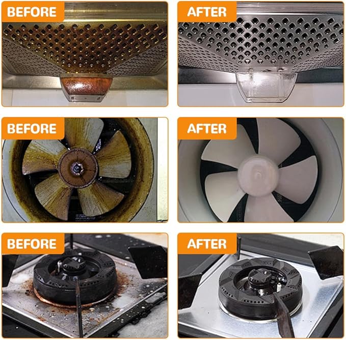 Kitchen Foam Cleaner, 2025 Upgraded All-Purpose Cleaner, Portable Grease Remover for Home Kitchen, Durable Stove Cleaners for Restaurant, Easy Clean Pot and Pan Cleaners for Housewife (1)