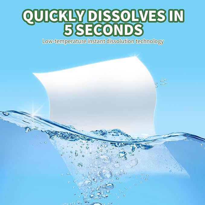 Laundry Detergent Sheets - 240 Loads Unscented Gentle on Sensitive Skin, Laundry Sheets for Dorm,College,Home, Hotel,Apartment,Camping,Cruise,Road Trip,Small space, Family School Travel Essentials