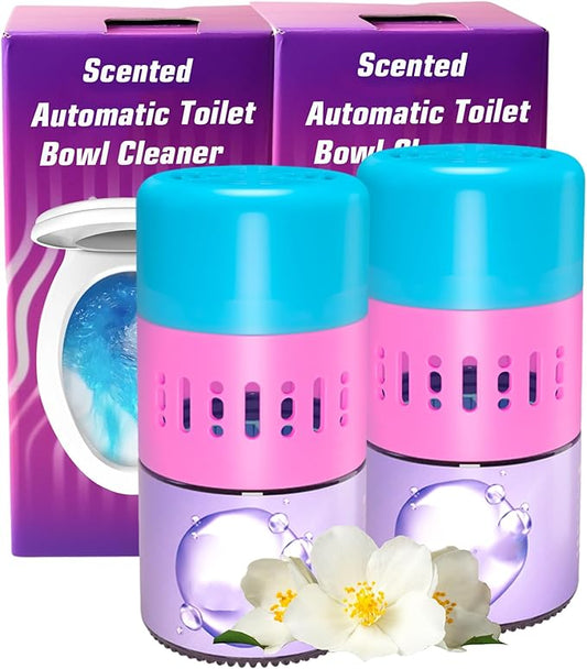 Toilet Bowl Cleaner Tablets, Automatic Toilet Tank Cleaner Tablets in Bottle, Long-Lasting Powerful Cleaning, Septic Safe, Blue Water (BLUE 2 Pack)