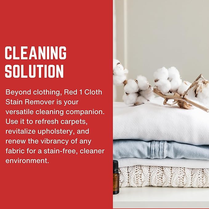 Pro's Choice Red 1 Food Dye Color Remover, Fabric Stain Remover for Kool Aid or Synthetic Food Colors/Dyes, Red Wine Stain Remover for Clothes Laundry, Carpet and Couch, Spot Removal Solution (32 oz)