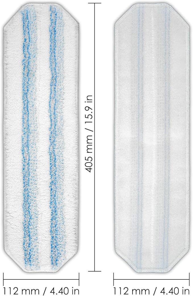 (4 Pack) H2prO Replacement Mop Pads Compatible with O-Cedar H2prO Mop, Washable Mop Cloths, Microfiber Mop Head, Mop Pad Refill Accessories, Mopping Pads