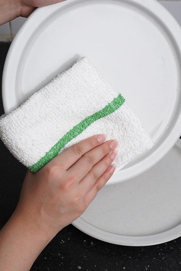 Avalon Towels Terry Bar Mop Towels (Value Pack of 36) Size 16"x19" – Absorbent and Durable, Multipurpose Cleaning Rags, Cotton Cleaning Cloths, Terry Cloth Rags, Reusable Shop Rag