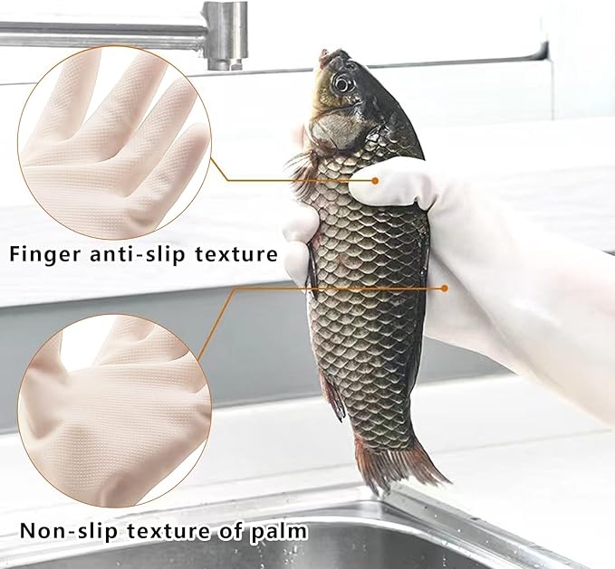 Cleaning Gloves,Dish Gloves,Gloves for Washing Dishes,Heavy-Duty, Durable, Non-Slip,Long Service Life,3 Pairs