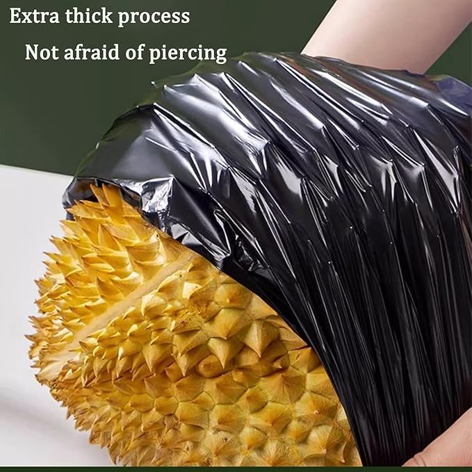 Large black 30 gallon trash bags with lavender scent, Ultra thick heavy duty drawstring garbage bags for tall kitchen outdoor courtyard 31x35 Inches