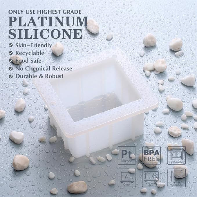 4 inch Silicone Loaf Molds DIY Handmade Soap Making Mould