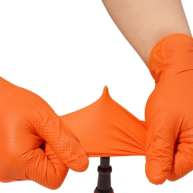 Industrial Nitrile Gloves – Heavy Duty Latex & Powder Free Disposable Gloves with Diamond Texture