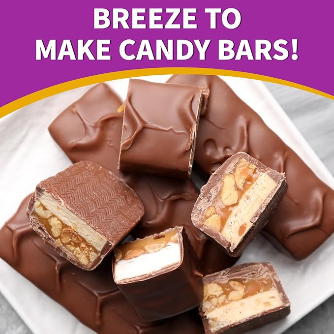 8-Cavity Silicone Candy Bar Molds, 2 Pcs Granola Bar Molds Rectangle Chocolate Mold for Baking Protein Energy Bar, Dubai Chocolate Bar, Brownie