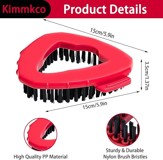 2 Pack Spin Mop Replace Head Base Scrub Brush Mop Head Compatible with O Cedar EasyWring 1 Tank System, Floor Scrubber, Hard Bristle Cleaning Brush for Kitchen Bathroom Tile Hard Floor