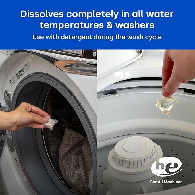 Dropps Laundry Fabric Softener Pods, Crisp Breeze (120 Count) - Fabric Softener Liquid Pods for Fluffy, Soft Fabrics - HE Compatible Mineral Based Ingredients Laundry Supplies